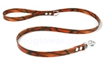 Mystique Biothane Hundeleine camouflage/orange