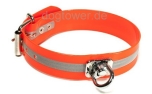 Mystique Schweisshalsband Biothane, Reflektor- Orange