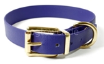 Mystique Hundehalsband Biothane (Messing), lila