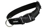 Mystique Hundehalsband gummiert, schwarz