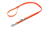 Mystique Biothane (gold) verstellbare Leine Führleine (Standard Karabiner), orange