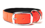 Mystique Biothane Halsband Deluxe Neopren, beta neonorange