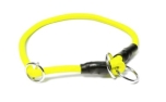 Mystique® Biothane Halsband rund mit Zugbegrenzung neon gelb