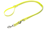 Mystique Biothane REFLEX verstellbare Leine Führleine (Standard Karabiner), gelb gold