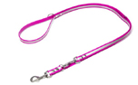 Mystique Biothane REFLEX verstellbare Leine Führleine (Standard Karabiner), pink gold