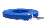 Mystique Biothane Schleppleine (Standard Karabiner, VERNÄHT), beta blau