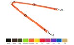 Mystique Nylon Koppel verstellbar (Standard Karabiner), schwarz