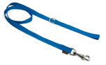 Mystique Nylon Leine (ROBUSTER Karabiner), blau