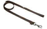 Mystique Nylon Leine (ROBUSTER Karabiner), braun