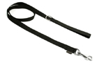 Mystique Nylon Leine (ROBUSTER Karabiner), schwarz