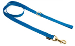 Mystique Nylon Leine (MESSING Karabiner), blau