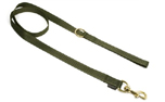 Mystique Nylon Leine (MESSING Karabiner), khaki