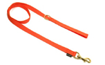 Mystique Nylon Leine (MESSING Karabiner), neonorange