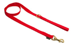 Mystique Nylon Leine (MESSING Karabiner), rot