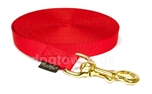 Mystique Trackingleine (20mm) mit Messingkarabiner, rot