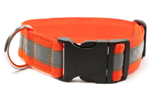 Mystique Signalhalsband mit Klickverschluss, neonorange