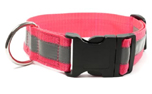 Mystique Signalhalsband mit Klickverschluss, neonpink