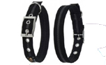 Oscar & Hooch Hundehalsband, schwarz