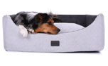 mypado Alma Trend Hundebett, silber-anthrazit