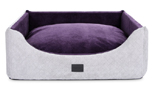 mypado Alma Trend Hundebett, silber-violett