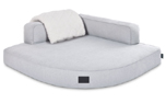 mypado Esquina Luxury Hundebett, silber