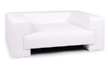 mypado Boston Kunstleder-Premium Hundesofa, weiss