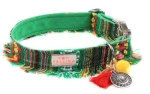 Pellina Hundehalsband Gipsy Boho green