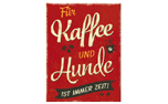 PfotenSchild Magnet Kaffee und Hunde