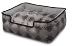 P.L.A.Y. Pet Lifestyle and You Lounge Bed Royal Crest Ivory Black/Cool Gray