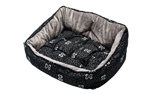 Rogz Trendy Podz Hundebett, Black Bones