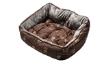 Rogz Trendy Podz Hundebett, Brown Bones