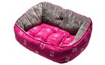 Rogz Trendy Podz Hundebett, Pink Bones