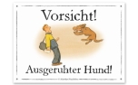 Schilderhund Aluminiumschild Ausgeruhter Hund