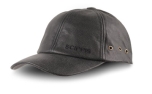 scippis Leather Cap Baseball-Cap, schwarz