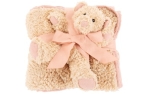 Scruffs Cosy Blanket & Bear Toy Set Blush Pink