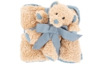 Scruffs Cosy Blanket & Bear Toy Set Lagoon Blue
