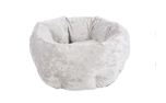 Scruffs Velvet Pet Bed silber