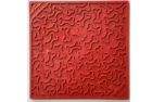 SodaPup Bones Design Lick Mat Hundespielzeug Red