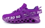 Tiosebon Couples Breathable Fly Woven Casual Sneakers purple