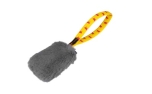 Tug-E-Nuff Faux Fur Pocket Squeaker Tug yellow