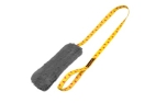 Tug-E-Nuff Faux Fur Squeaky Chaser Toy yellow