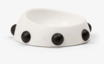 United Pets Boss Bowl Nano White/Black Studs