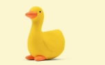 United Pets Happy Happy FARMini Latex Toy Duck Emma