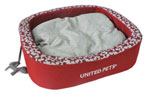 United Pets Hundebett SNOREFIE, oval rot/grau