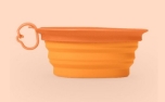 United Pets Leaf Bowl Hundenapf, orange