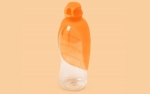 United Pets Leaf Silikonaufsatz für Trinkflaschen, orange