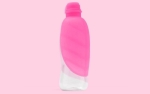 United Pets Leaf Silikonaufsatz für Trinkflaschen, rosa