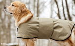 DRYUP Warmup-Cape Wind & Rain Hundemantel, light olive