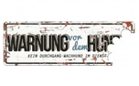 Warnschild, Warnung vor dem Hund, No.1