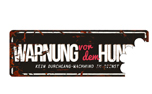 Warnschild, Warnung vor dem Hund, No.3